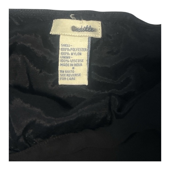 Odille Black Lace Pleated Dark Romantic Whimsigoth Skirt Size 8 RD1 - Picture 5 of 6